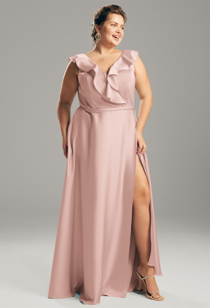 Dusty Rose Plus Size Dresses AW.Bridal